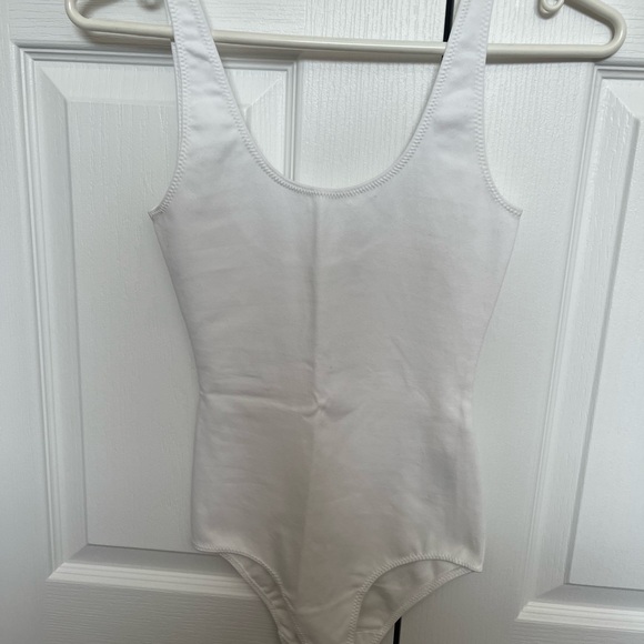 White Wilfred Free Tank Bodysuit - Picture 1 of 3